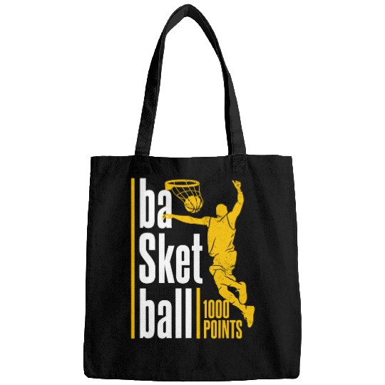 1000 Points Basketball Scorer High School Basketball Player 2 Bags