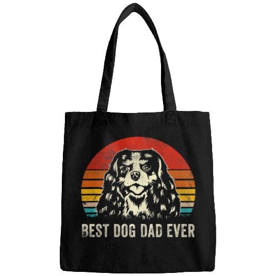bests dog dad ever cavalier king charles spaniel dad Bags