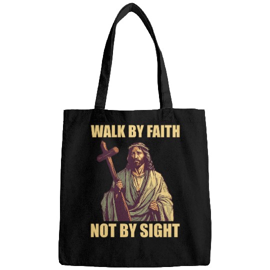 Walk By Faith Not By Sight Jesus Praise Christian Worship Bags