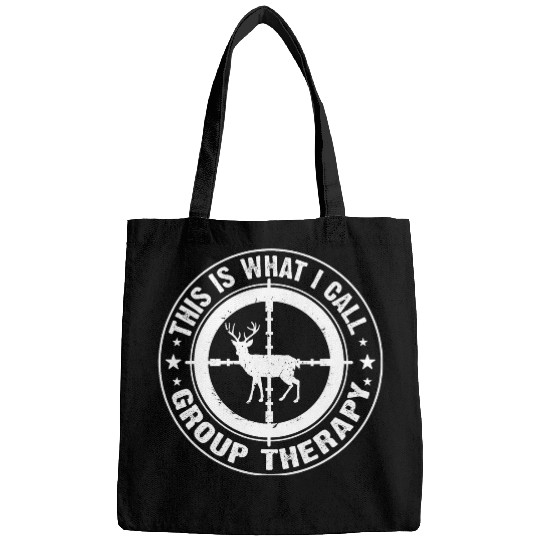 This Is What I Call Group Therapy Funny Retro Hunting Deer 9 Bags