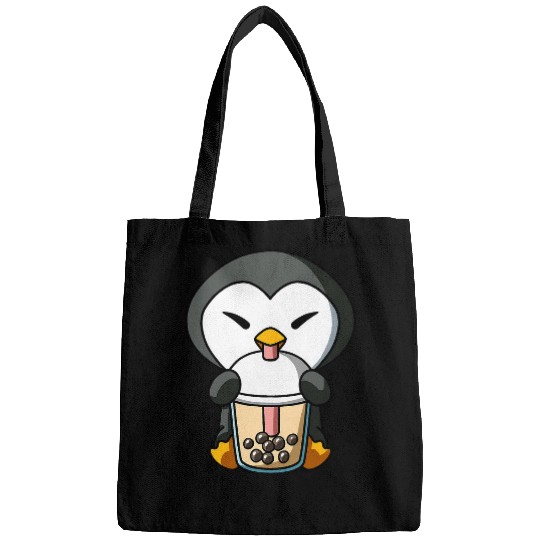 Penguin Pet Boba Milk Tea Bubble Tea Anime Bags