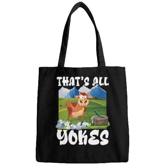 Cow Lover Thats All Yokes for a farmer farmer cow breeder cow farmer Bags