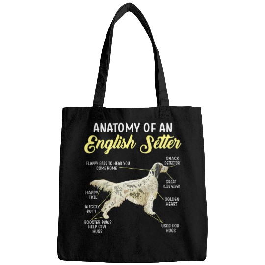 Anatomy Of An English Setter Dog Lover Bags