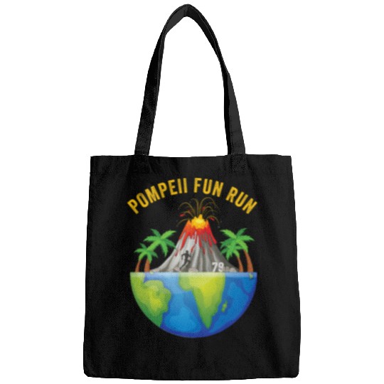 Pompeii Fun Run Geography Volcanologist Volcanology Apparel Bags