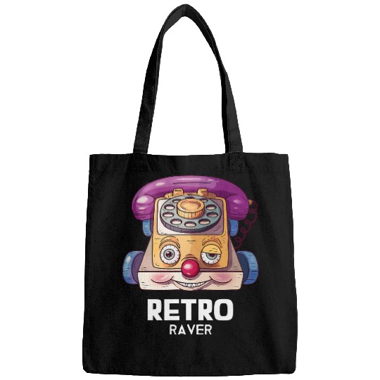 90s Rave Retro Toy Telephone EDM Acid House Music Bags
