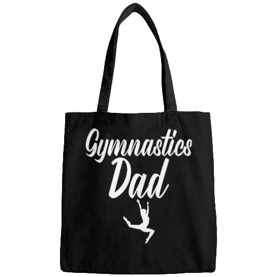 Gymnastics Dad Gag Tee for Gymnatics Father Player and Coach Bags