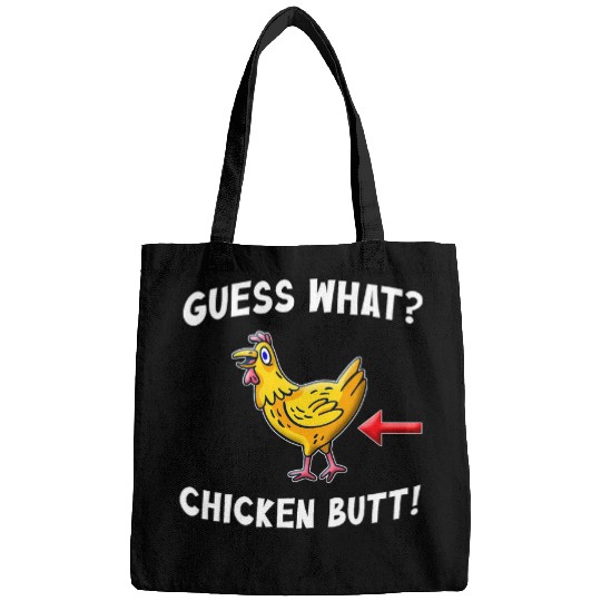Chicken Lover Funny Guess What Chicken Butt Top For Men Women Kids Bags