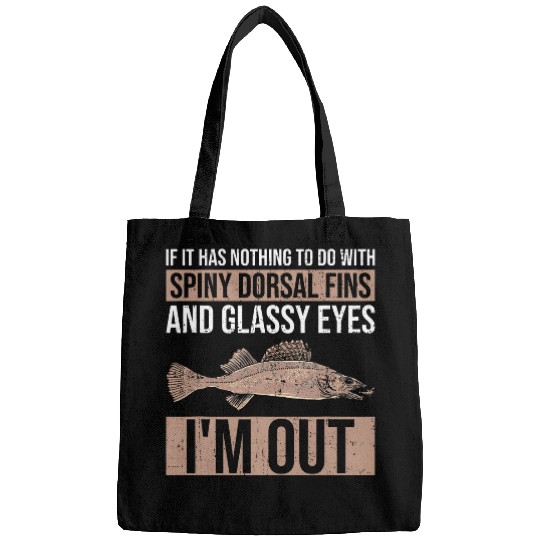 Walleye Fisherman Design For Walleye Hunting On Lake Erie Bags