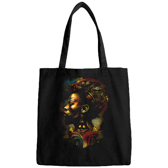 Abstract African Art Excellence Melanin Black History Month Bags