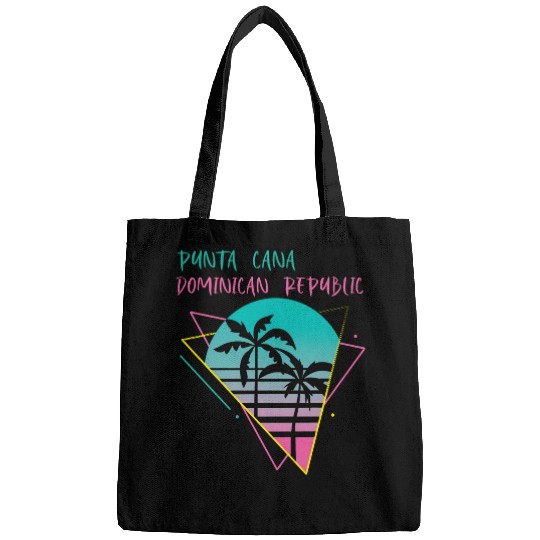 Punta Cana Palm tree Dominican Republic Vacation Beach Ocean Bags