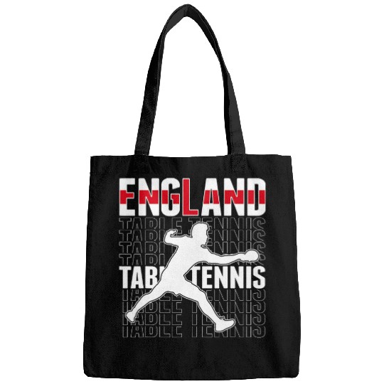 englands Table Tennis Lovers English Ping Pong Team Supporter 1 Bags