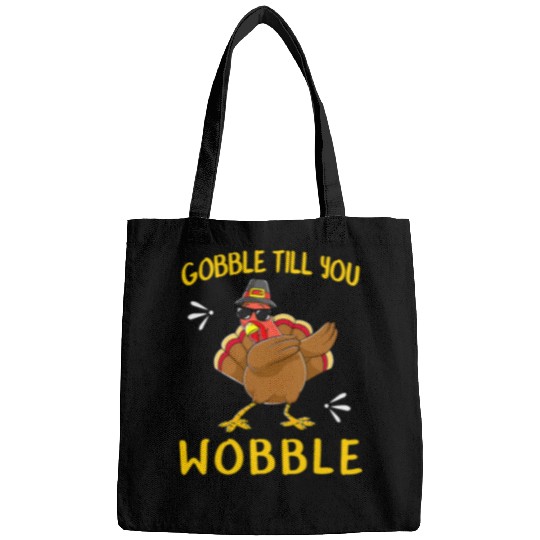 Lacrosse Gift gobble gobble till you wobble turkey t 2s idea Bags