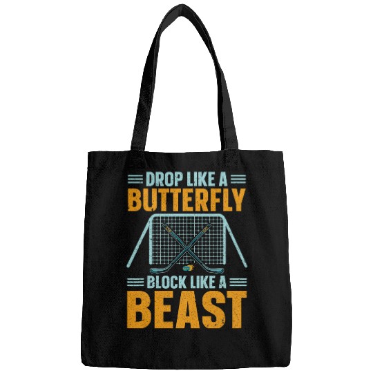 Drop Like A Butterfly Block Like A Beast Ice Hockey 26 Bags