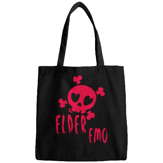 Elder Emo Funny Emo Music Fan Scene Alternative 90s Kids Pun 2 Bags