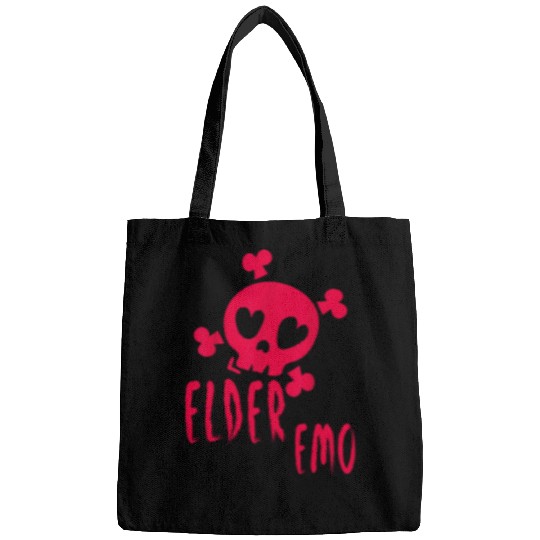 Elder Emo Funny Emo Music Fan Scene Alternative 90s Kids Pun 2 Bags