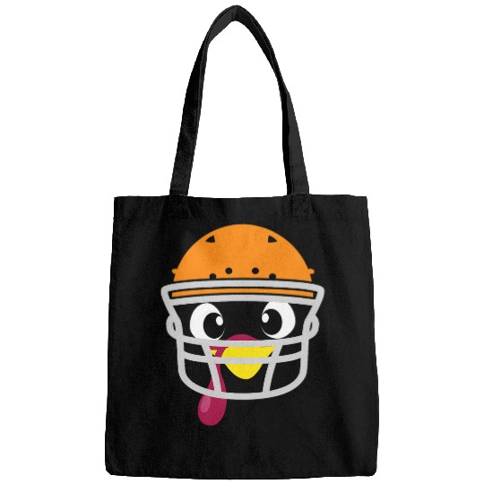 Lacrosse Gift American football turkey face touchdown game day costume Bags