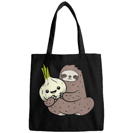 Sloth Pet With Garlic Vegetable Cute Garlic And Sloth Bags