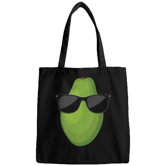 Lacrosse Gift Funny Papaya Fruit With Sunglasses Love Vegan Food Bags