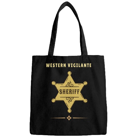 Western Vigilante Cool Sheriff Police Designs Present Bags