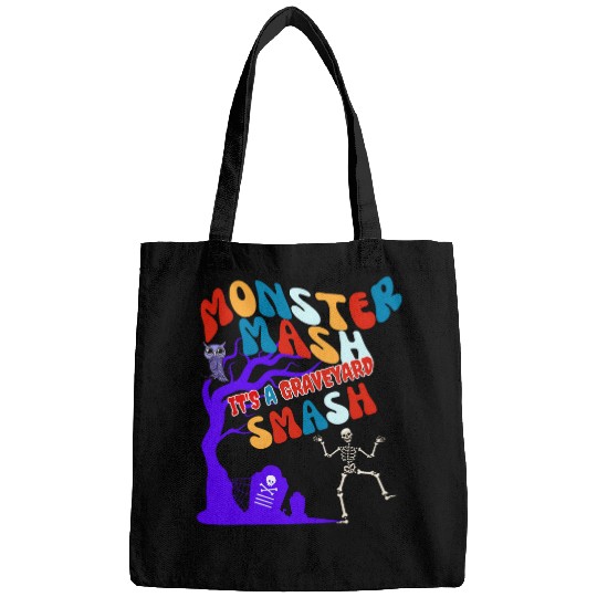 Owl Pet Funny Halloween Party Owl Its a Monster Mash Graveyard Smash Bags