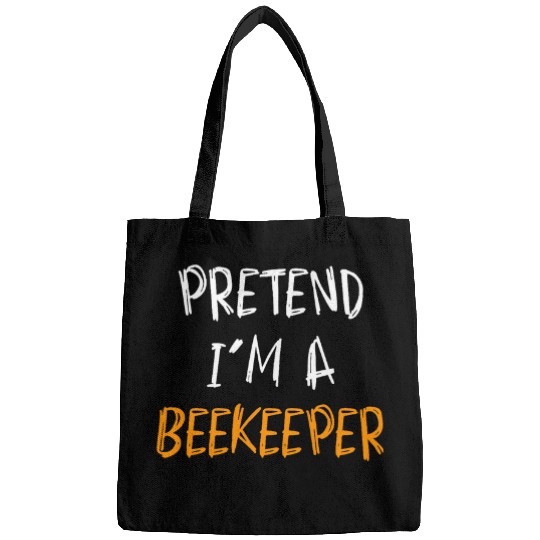 Pretend Im A Beekeeper Funny Lazy Halloween Costume Bags