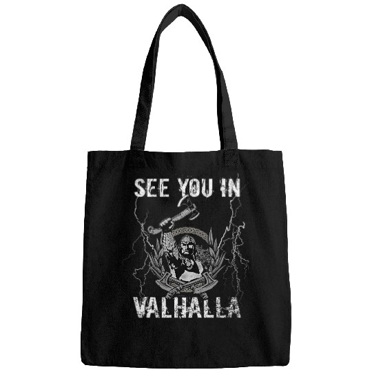 Vikings See You In Valhalla Norse Gods Loki Viking Bags