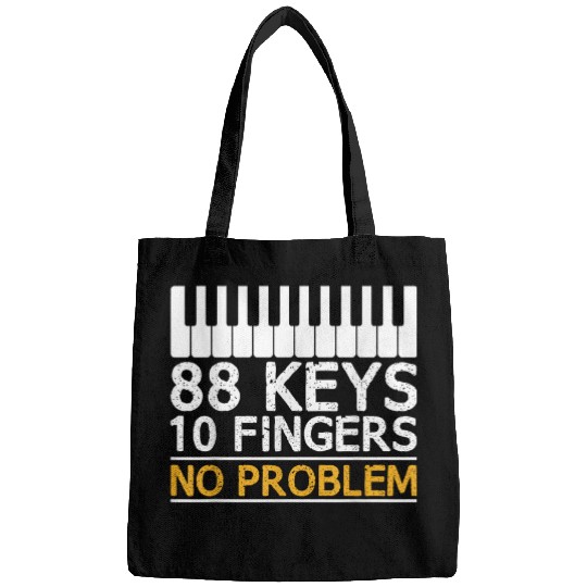 88 Keys 10 Fingers No Problem Piano Keyboard Pianist Music Bags