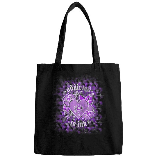 No Regrets tattoo inked Piercing Rock Punk Darkwave Goa Rave 5 Bags