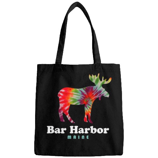 Lacrosse Gift Bar Harbor Moose Maine Acadia National Park Tie Dye Bags