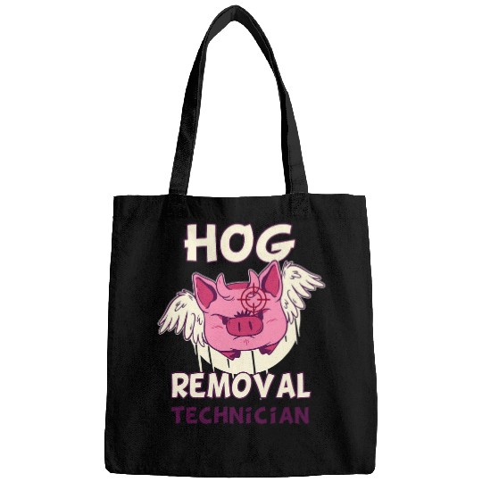 Boar Hunting Cute Pig Hog Removal Technician Hunter Bags