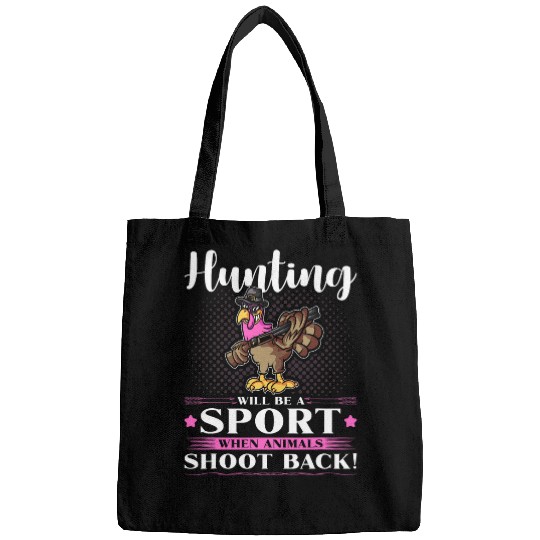 Lacrosse Gift antis Turkey Hunting Protest Quote Funny Animal Rights Bags