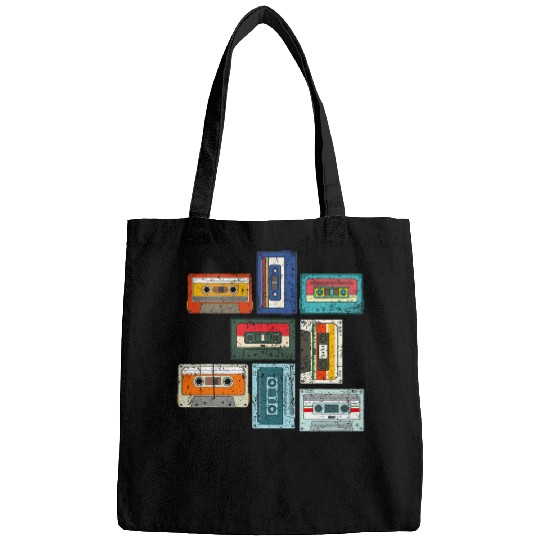 1980s Mixtape Retro Eighties Cassettes 80s Music Cassette Bags