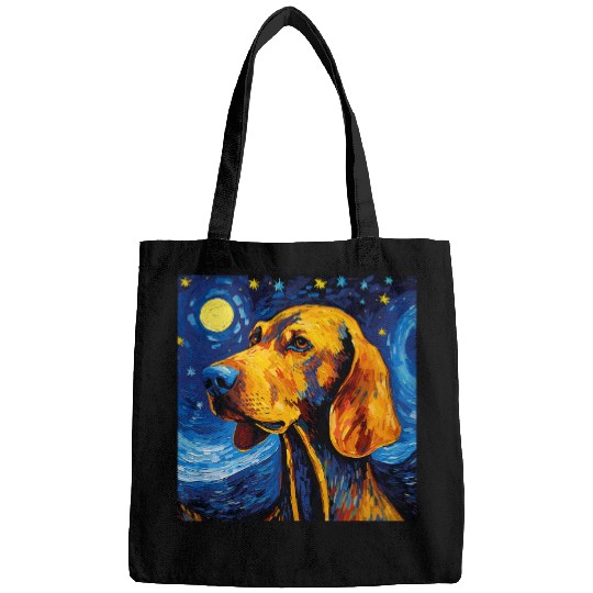 Coonhound Starry Night For Dog Mom Dog Dad 1 Bags