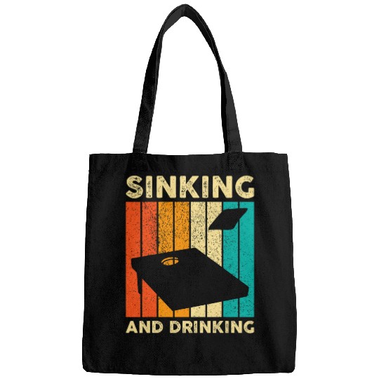 Lacrosse Gift Funny Cornhole Corn Hole Retro Sinking And Drinking Bags