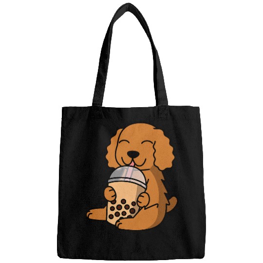 Boba Bubble Milk Tea Cocker Spaniel Dog 2 Bags
