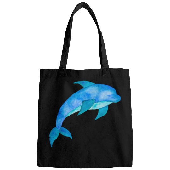 Cute uniques Watercolor Sea Life Art Dolphin Gift Bags