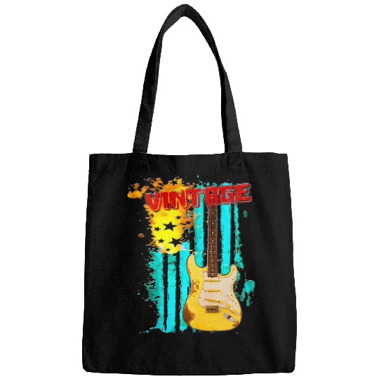 Guitarist vintages Guitar US.Flag Distressed Guitar Player Guitar Bags
