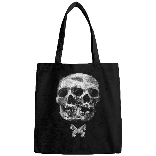 Fairy Grunge Alt Aesthetic Skulls and Butterfly Gothic Bags