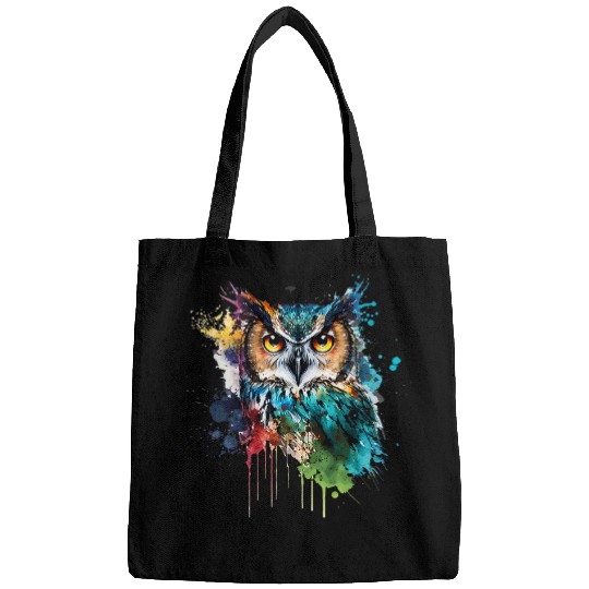 Owl Pet Colourful Owl Night Owls Barn Owl Bird of Prey Bags