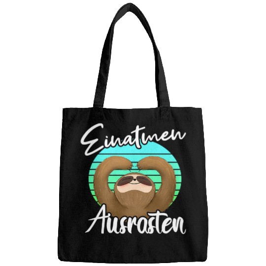Sloth Pet Yoga Sloth Breathe in and out of place Bags