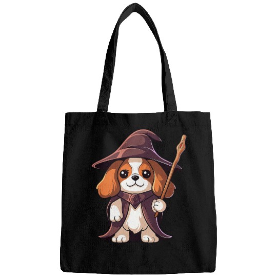 Cavalier King Charles Spaniel Wizard Funny Dog Magic Bags