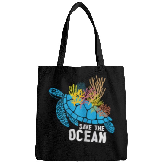 Turtle Pet in sea ocean graphics plus size vacation holidays Bags
