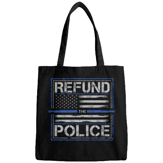 ReFund the Police Patriotic USA American Flag Bags