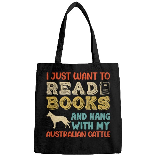 Australian Cattle Heeler Mom I Just Want Read Books Dog Gift Bags