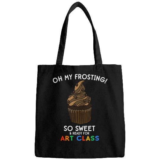 Art Class Back to School Cupcake Funny Cute Girls Artist Bags