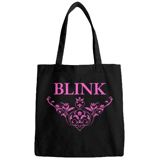 Blink Fan Pink Blink Decorative Design Music Concert Black Bags