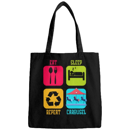 Horse Lover Carousel Horse Tornado carnivals Ride Amusement Park Bags