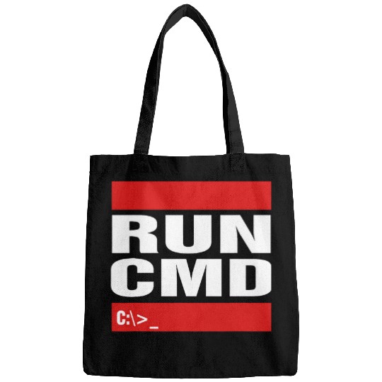 Run CMD Computer Programming Coder Tech Geeky Bags