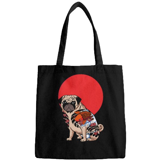 Yakuza Pug Tattoo Bags