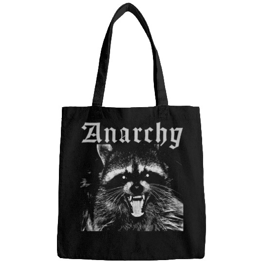 Raccoon Pet Anarchy Raccoon Trash Racoon Rebel anarchist ungovernable Bags